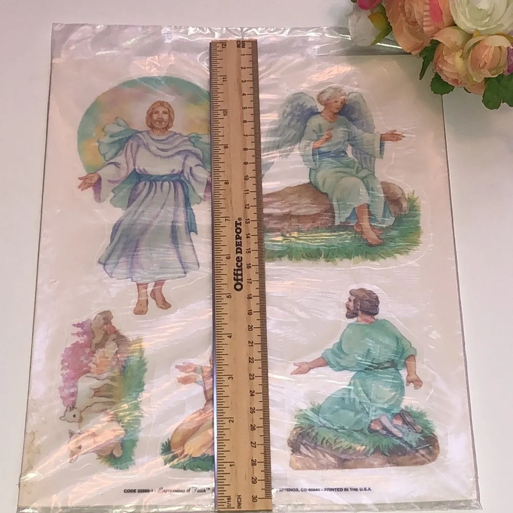 Window clings Easter Story Window Clings Vintage Current Resurrection Story